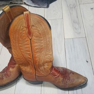 J Chisholm cowboy boots exotic western men's 10
